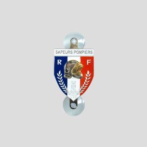 PLAQUE AUTO SAPEUR POMPIER ECUSSON Blanc - Patrol Equipement