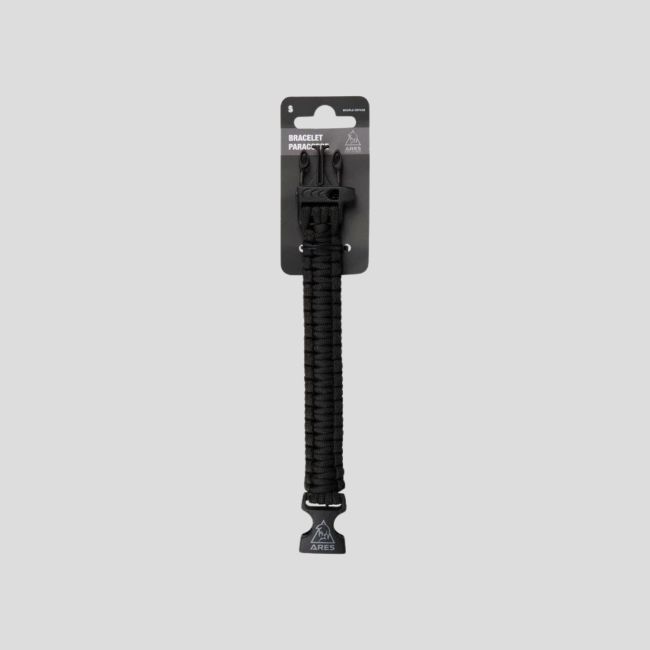 Paracord-Armband 22 mm - Schwarz - Ares