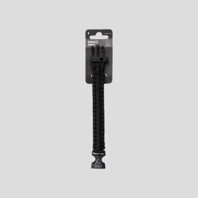 Bracelet paracord 22 mm - Noir - Ares