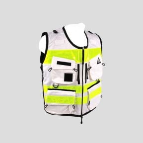 Gilet d'intervento multi-tasche STAFF ACCESS - Bianco - Dimatex