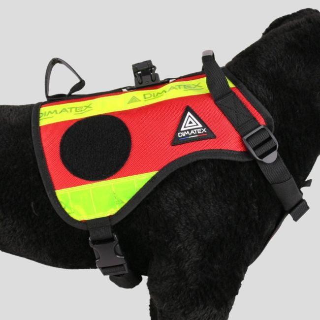 Harnais pour chien DRAKKEN III - Rouge - Dimatex