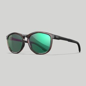 Occhiali da sole Bravo (lenti Captivate™ polarizzati e specchio Verde) - Marrone Maculato/Nero - Wiley X
