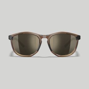 Zonnebril Bravo (Captivate™ Tungsten Grijs spiegelglazen) - Tan Transparant/Zwart - Wiley X