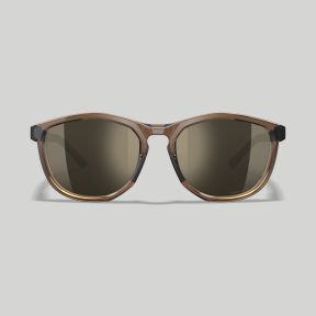 Zonnebril Bravo (Captivate™ Tungsten Grijs spiegelglazen) - Tan Transparant/Zwart - Wiley X