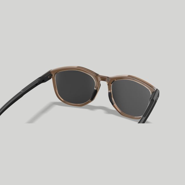Zonnebril Bravo (Captivate™ Tungsten Grijs spiegelglazen) - Tan Transparant/Zwart - Wiley X