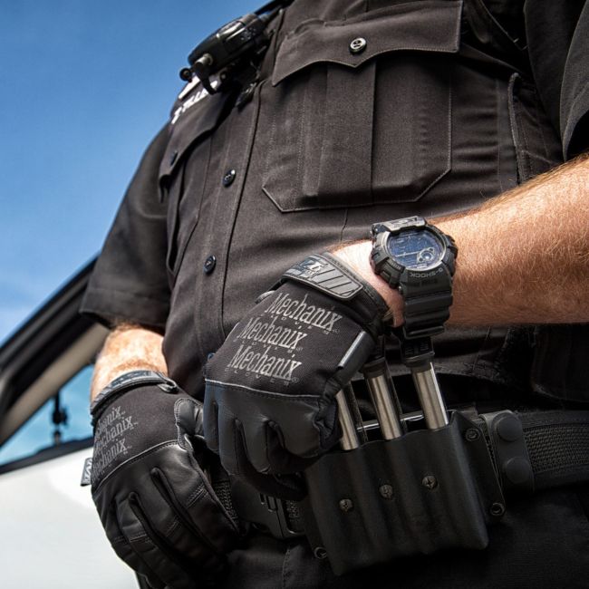 Luvas táticas de couro Recon - Preto - Mechanix