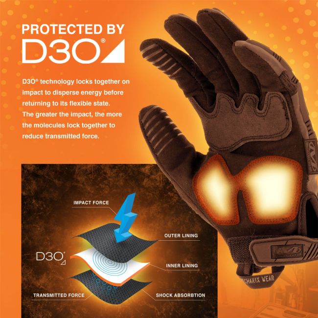 Luvas M-Pact 2 Covert Pretas - Mechanix