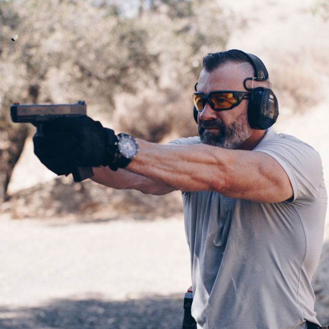Gafas de protección balística Type-X (lentes Ambarinos) - Negro - Mechanix