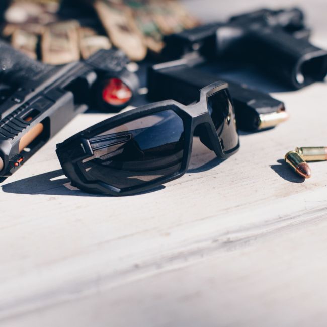 Ballistische Schutzbrille Typ-X (Getönte Gläser) - Schwarz - Mechanix