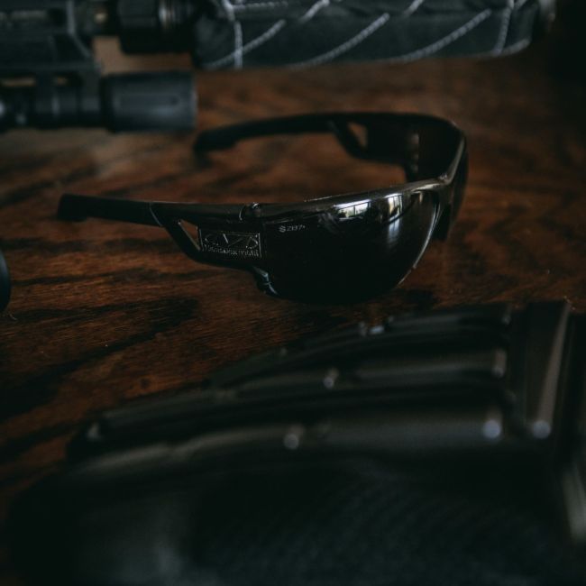 Occhiali di protezione balistica Type-N (lenti Fumé) - Nero - Mechanix