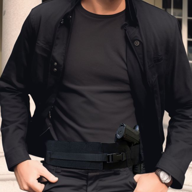 Cintura per porto occulto con fondina - Nero - Patrol Equipment