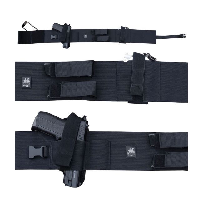 Diskreter Traggertel mit Holster - Schwarz - Patrol Equipement