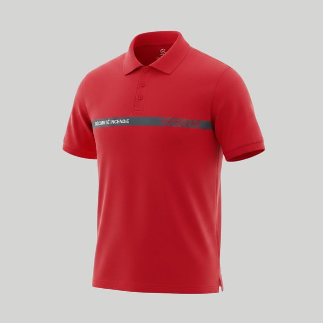 Polo maniche corte Sicurezza Antincendio Safetek - Rosso - GK