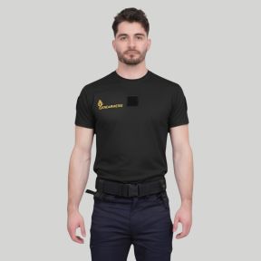 T-shirt Cooldry com velcro Gendarmerie Mobile - Preto - Patrol Equipement
