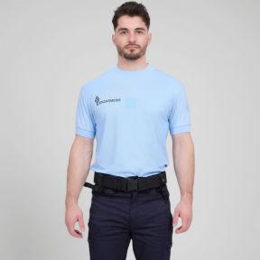 T-shirt Cooldry con velcro Gendarmeria - Azzurro - Patrol Equipement