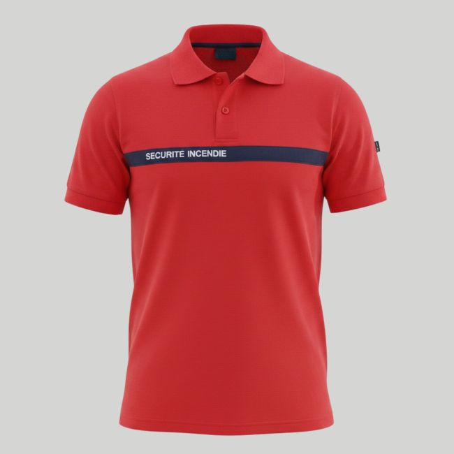 Polo Seguridad Contra Incendios ADUM - Rojo - Force Series