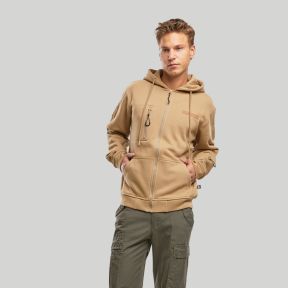 Sweat à capuche zippé tactique - Coyote - Brandit