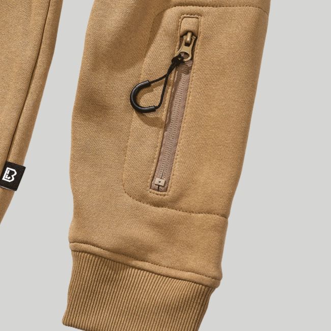Felpa con cappuccio con zip tattica - Coyote - Brandit