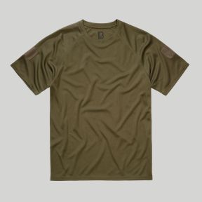 T-shirt Quickdry avec velcro - Vert Olive - Brandit