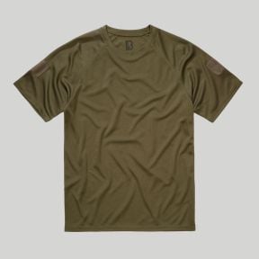 T-shirt Quickdry avec velcro - Vert Olive - Brandit