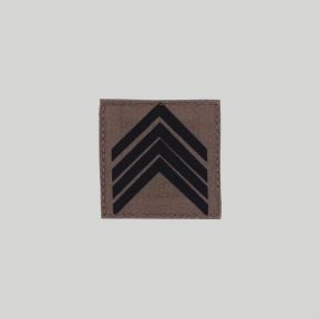 Galão de peito em tecido com velcro Exército de Terra baixa visibilidade - Sargento-Chefe BM2