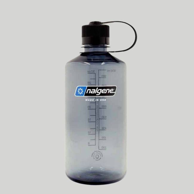 Cantimplora de boca estrecha 1L - Gris/Negro - Nalgene