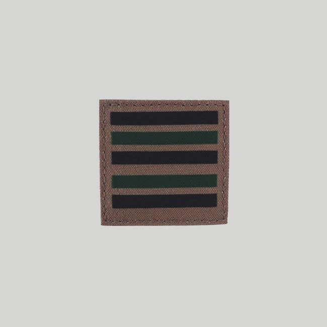 Galón de pecho Tela con velcro Ejército de Tierra baja visibilidad - Teniente Coronel