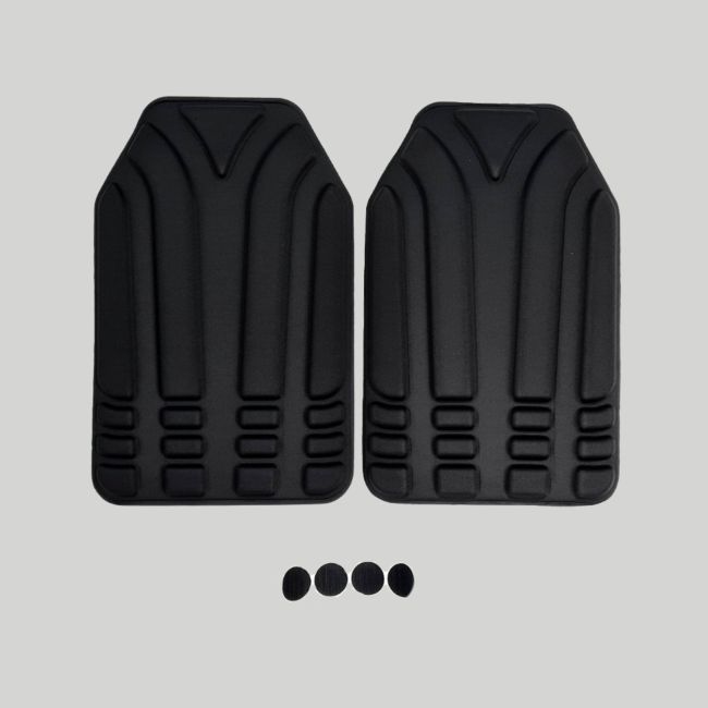 Par de cojines Ventipads para portaplacas Polgen/Platiger - Negro - Tiger Tailor