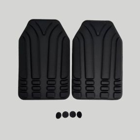 Par de cojines Ventipads para portaplacas Polgen/Platiger - Negro - Tiger Tailor