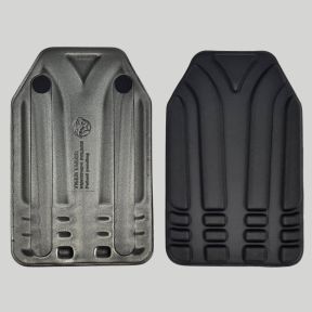 Par de almofadas Ventipads para porta-placas Polgen/Platiger - Preto - Tiger Tailor