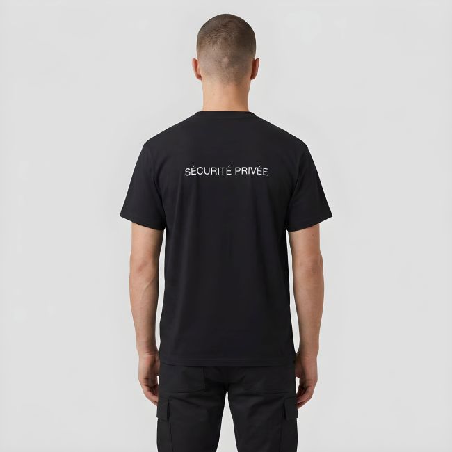 T-shirt odblaskowy Ochrona Prywatna - Czarny - Patrol Equipement