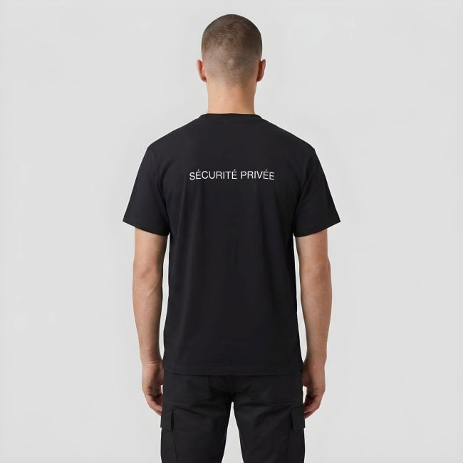 T-shirt odblaskowy Ochrona Prywatna - Czarny - Patrol Equipement