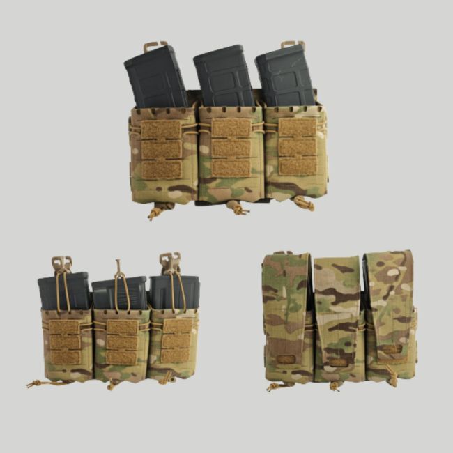 Sztywny panel modularny na potrójny ładownicę do karabinów szturmowych - Multicam - Tiger Tailor