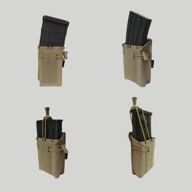 Porta-carregador simples rígido para rifle de assalto Rushingle - Sable - Tiger Tailor