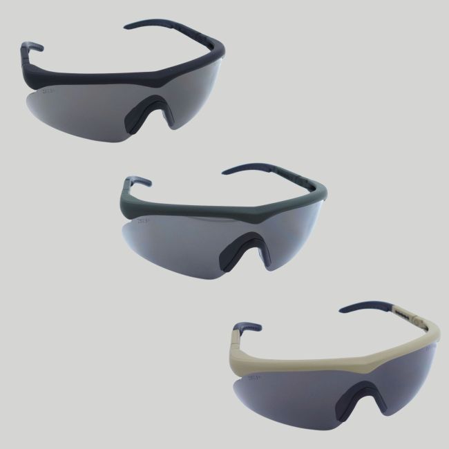 Óculos táticos Raptor (kit 3 lentes Incolor/Fumado/Laranja) - Verde Oliva - Swisseye
