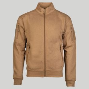 Blusão tático com fecho de correr - Coyote Escuro - Mil-Tec