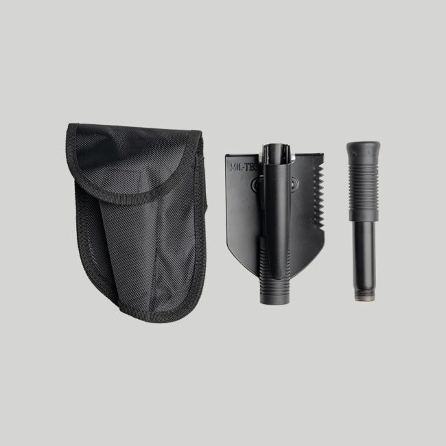 Multifunktions-Klappspaten mit Etui - Schwarz - Mil-Tec