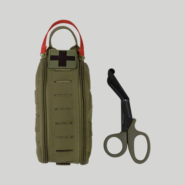 Pochette IFAK Rapid con forbici - Verde Oliva - Mil-Tec