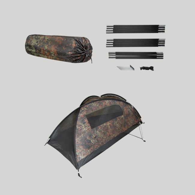 Zweimannzelt Recom - Flecktarn - Mil-Tec