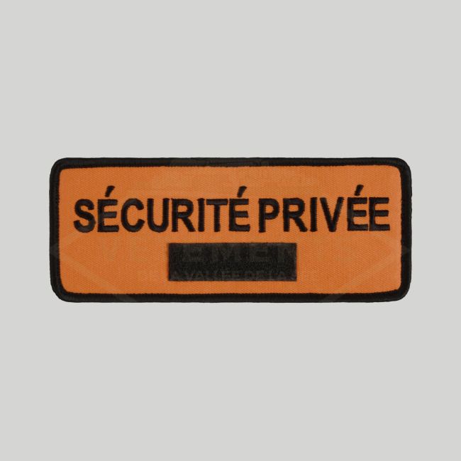 Brazalete Seguridad Privada con velcro NUB - Naranja - VVS