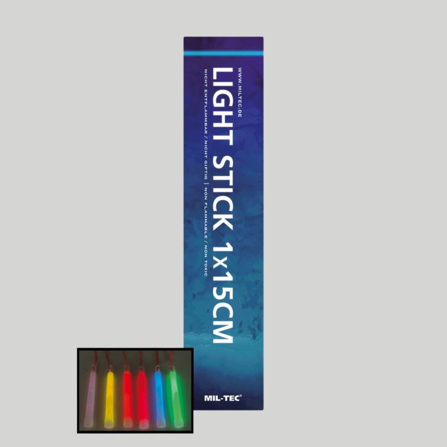 Bastoncini luminosi 15cm/8-12h - Bianco - Mil-Tec