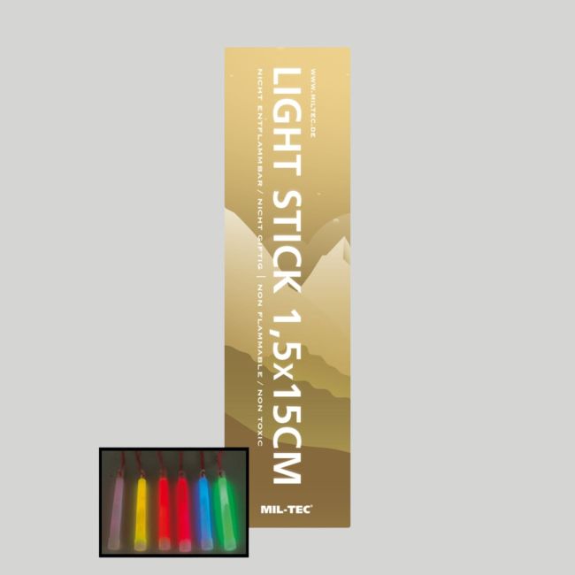 Bâtons lumineux 15cm/8-12h V2 - Jaune - Mil-Tec