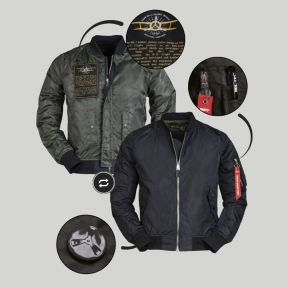Blouson bomber MA1 été - Noir - Mil-Tec