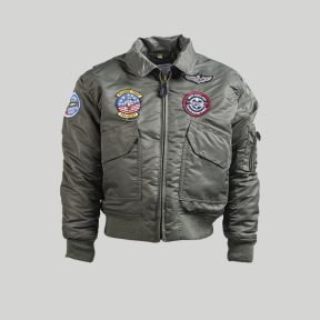 CWU jack met kinderbadges - Olijfgroen - Mil-Tec