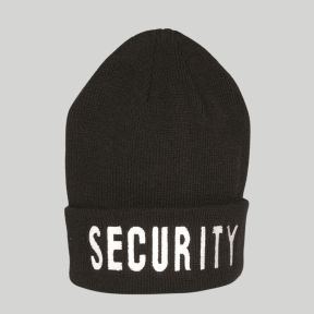 Bonnet brodé SECURITY - Noir - Mil-Tec