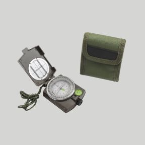 Bússola metálica com estojo - Verde Oliva - Mil-Tec