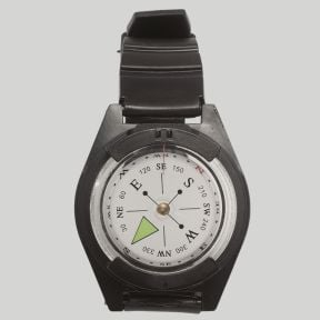 Brújula-reloj - Negro - Mil-Tec