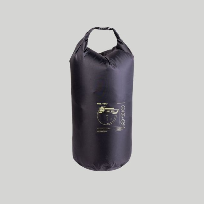 Sac de transport waterproof 25L - Noir - Mil-Tec