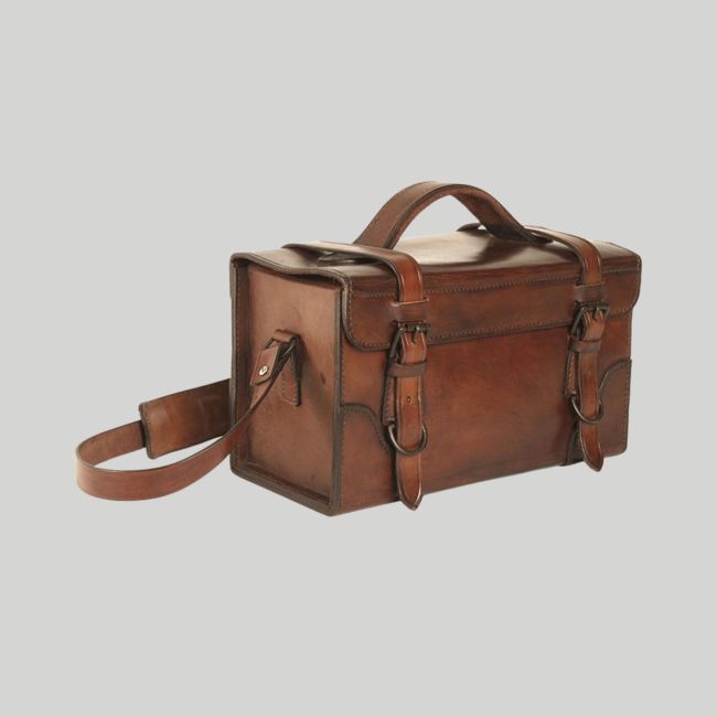 Borsa in pelle con tracolla - Marrone - Mil-Tec