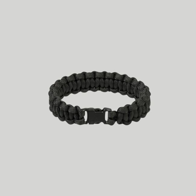 Pulseira paracorde 15mm - Preta - Mil-Tec